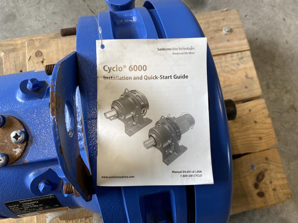 Sumitomo Cyclo 6000 Gearmotor Speed Reducer, 87 Ratio, #CHF-6185Y-87